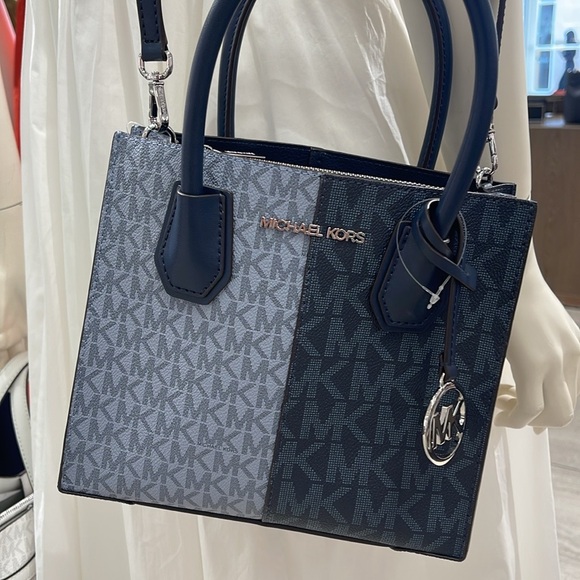 Michael Kors Blue and Black Women's Bag - Picture 8 of 16